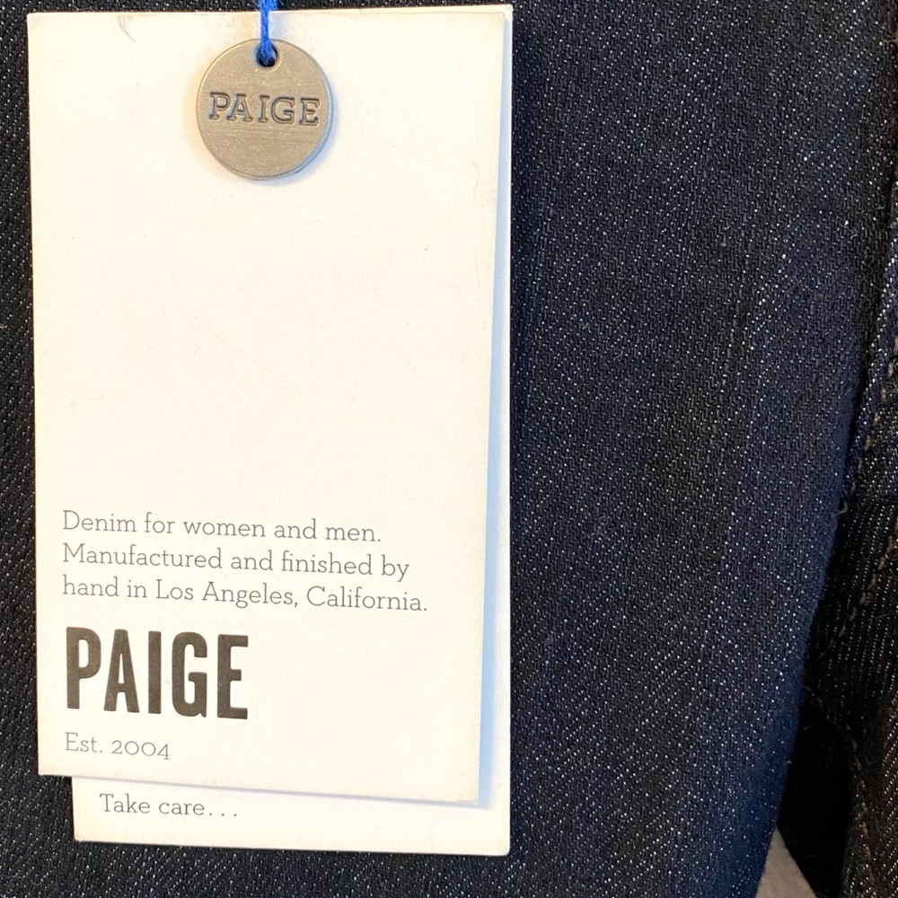 NWT Paige Skyline Mid Rise Skinny Jean Size 31 - Picture 10 of 13